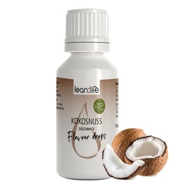 Lean:Life Flavour Drops, Aroma Drops, Coconut, Vegan, Sugar-Free, Gluten Free, No Calories, Made in Germany – 30 ml