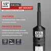 KIRXST Impact Triple Square Spline Bit Socket, 1/2" Drive M6