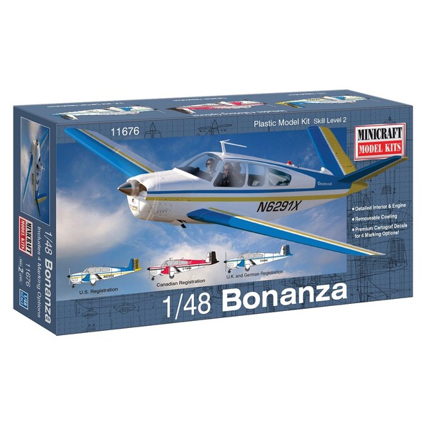 Minicraft Bonanza Airplane Model Kit (1/48 Scale)