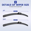 EMITHSUN® Windshield Wipers for 2019-2025 Subaru Ascent – 26"+20" 2-Pack,Premium