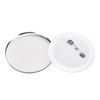 100Pcs Badge Back Cover Tinplate Plastic Base Avoid Rust Firm