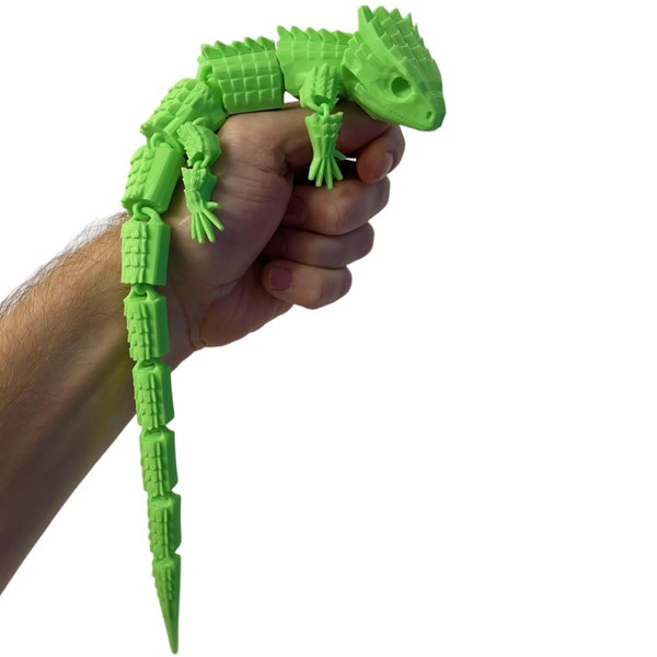 RJW Design Store Large Reptile Fidget - Articulated Lizard, Anxiety