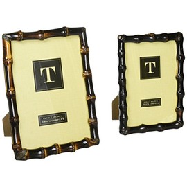 Two's Company 8412 Set of 2 Bamboo Photo Frames Includes 4x6 & 5x7