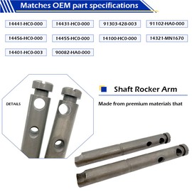 GOLKNHA 300EX Camshaft Rocker Arm & Cam Gear Sprocket Kit Compatible with FourTrax 250 TRX250X 1987-1992 TRX300EX 1993-2008 TRX300X 2009