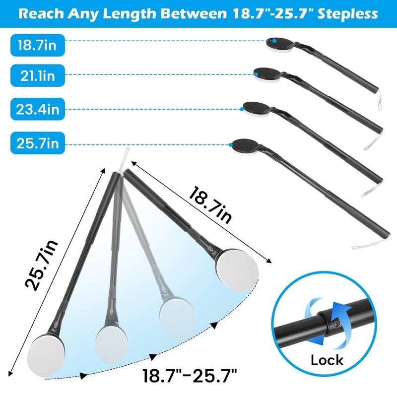 Lotion Applicator for Back, 25.7'' Long Handle Back Lotion Applicator,