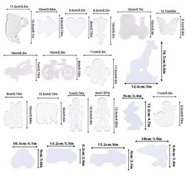 QXCFTW Hama Beads, 20pcs Hama Beads Set, Fuse Beads, 5mm Fuse Beads Pegboards Clear Animal Shape Plastic Pegboards Craft Tray, Chain Accessories Gifts for Boys Girls