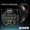 JESUO Fit Ford Mustang 1965~1973 Brightest Pair 7" Round Led