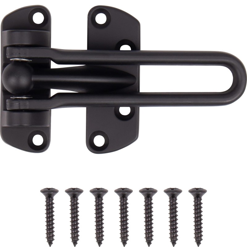Stone Harbor Hardware Swinging Door Guard, Matte Black