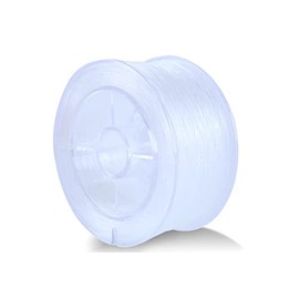 KONMAY 55 Yards 1.0mm Round Stretchy Cystal String for Bracelet with Organizing Case, White Crystal Elastic Thread Cord for Jewelry Bracelets Making and Beading