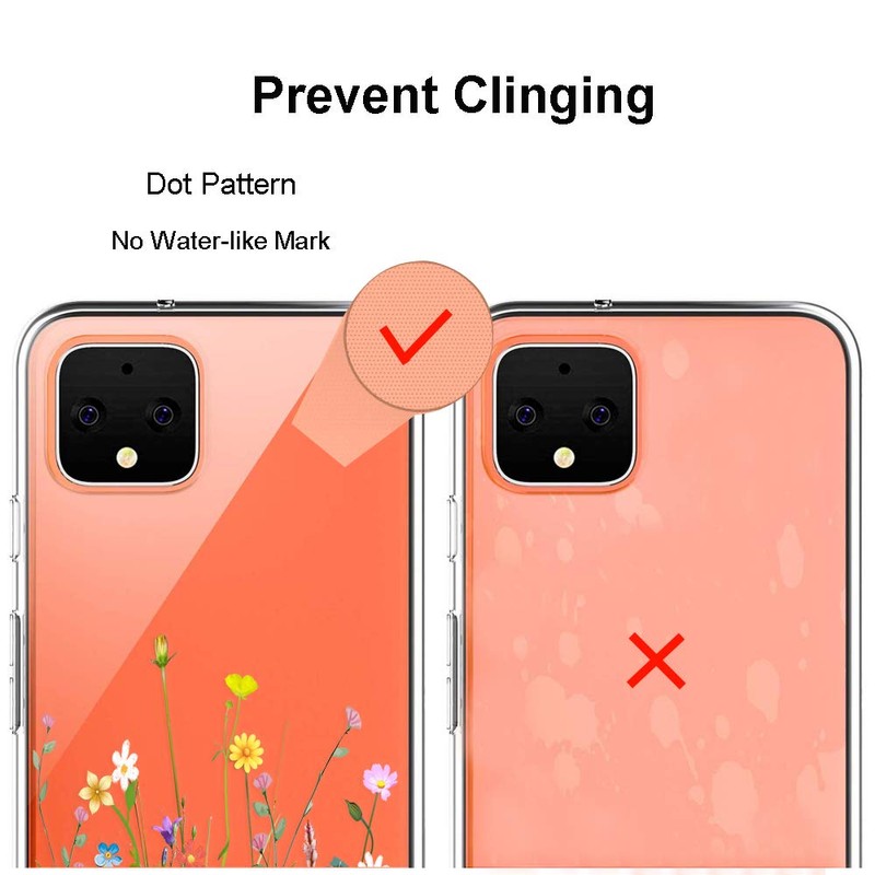 Unov Pixel 4 XL Case Clear with Design Soft TPU