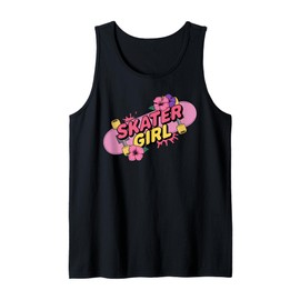 Skateboarding Design for Girls Women Skateboard Skateboarder Tank Top