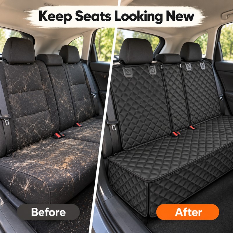 Waterproof Dog Car Seat Cover for Back Seat Protection –
