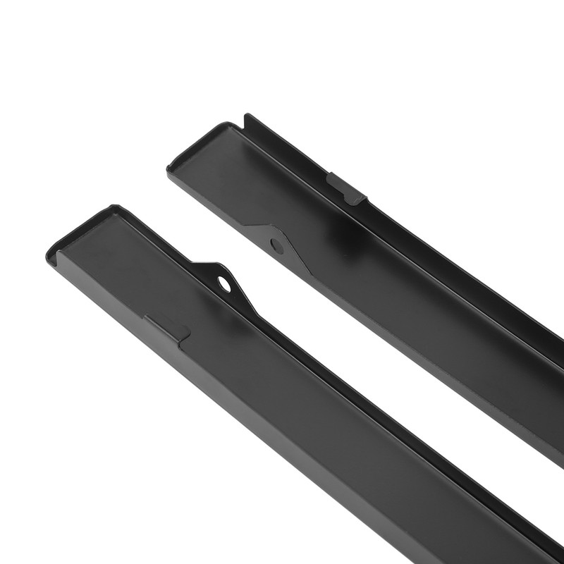 Front Bumper Headlight Trim Panels Black 1 Pair Replacement for