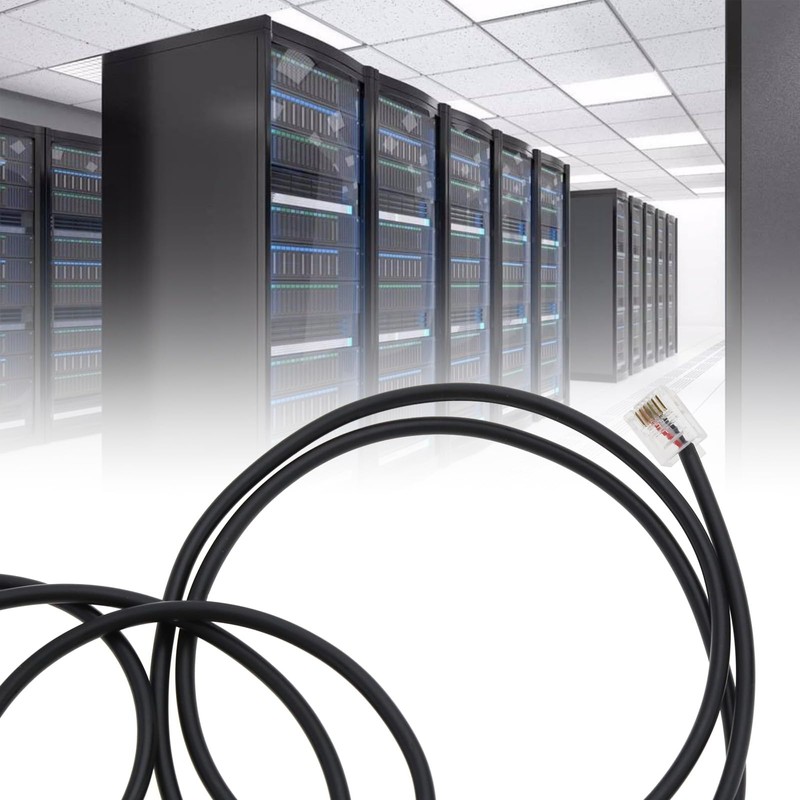 VGOL DB9 Serial RS232 to RJ11 RJ12 6P6C Adapter Cable