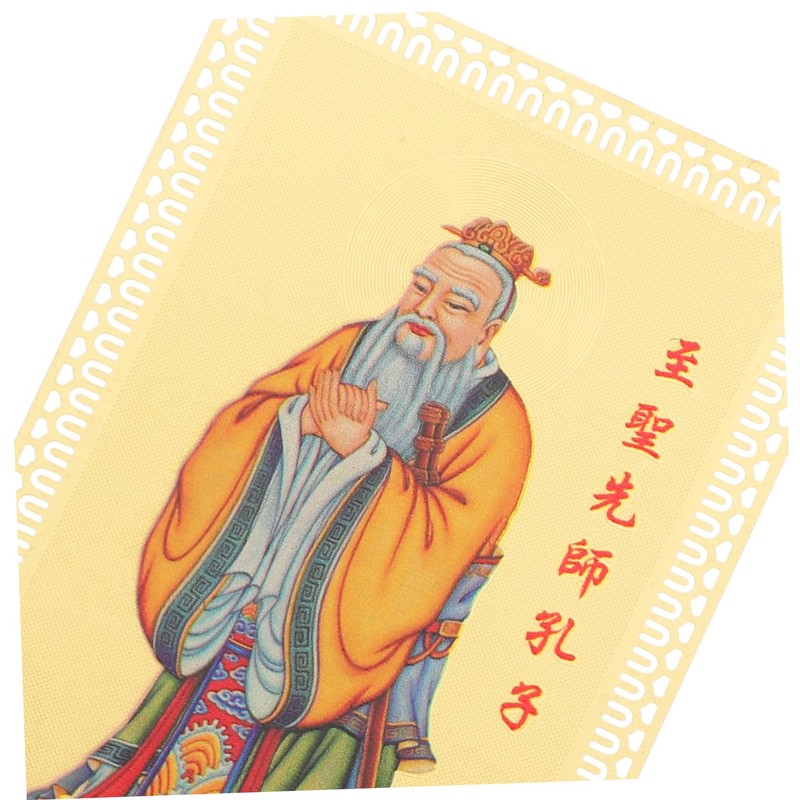 Operitacx Educational Brass Card Chinese Ornament Graduation Metal Card Respectful