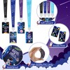 Set of 8 Outer Space Unbreakable PVC Hall Pass Lanyards