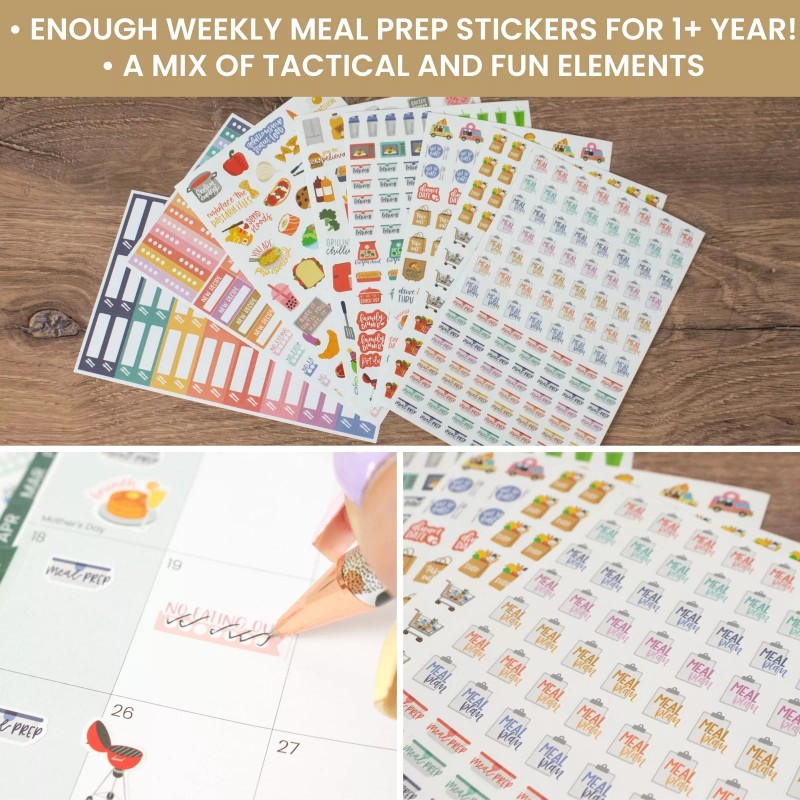 bloom daily planners Planner Sticker Pack, Meal Planning