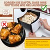 Baking Paper for Hot Air Fryer, BPA-Free, 20-24 cm, Square