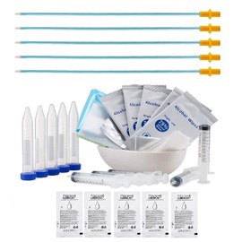 REDDOUDOU 5 Pack AI Artificially Inseminate Dog Kit, Artificial Breeding Pipette Canine Semen Collection Sleeves Med/Lg AI Breeding Kit,Includes lubricating Jelly