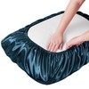 Manyshofu Satin Pillowcases for Hair Protection - 1Pcs Navy Blue