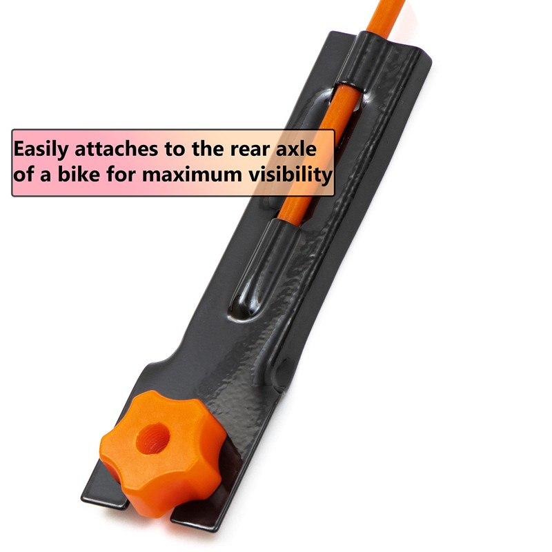 Trademark Innovations Bicycle Safety Flag 5'. Safety Flag with Bicycle