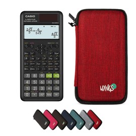 Casio fx-85ES Plus 2nd Edition with Protective Case by WYNGS in Red - Basic Set (English)