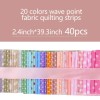 Jnenery Jelly Roll Fabric, Roll Up Cotton Fabric Quilting Strips,