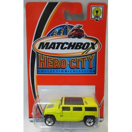Matchbox Hero City Collection Yellow Hummer H2 SUV Concept #73