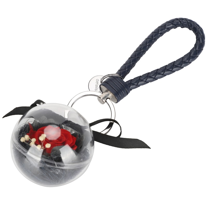 Preserved Flower Keychain Creativity Hanging Round Ball Pedant Gift Craft
