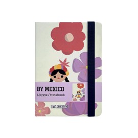 By Mexico Libreta a Rayas Muñeca Juanita 80 hojas