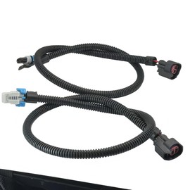 2PCS Fuel Injector Pigtail Harness - Compatible with Polaris Ranger 800 (2011-2017), Ranger XP 800 (2012-2013), RZR Crew 800 (2011-2014) - Left MAG/Right PTO Ports (Black & Gray)​LJQ