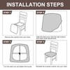 Genina Waterproof Chair Seat Covers Dining Room Chair Covers Stretch