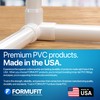 FORMUFIT 1-1/4" 3-Way Elbow Furniture Grade PVC Fitting in White,