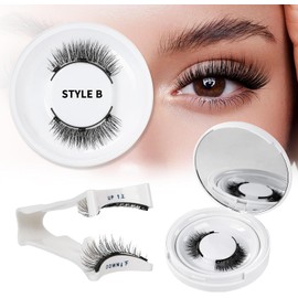 Pestañas Magnéticas Pestañas Postizas de Aspecto Natural con Aplicador Sin Pegamento Kit de Pestanas Falsas Magnéticas Pestanas Banda Transparente Wispy Reutilizables sin Eyeliner (Lv03)