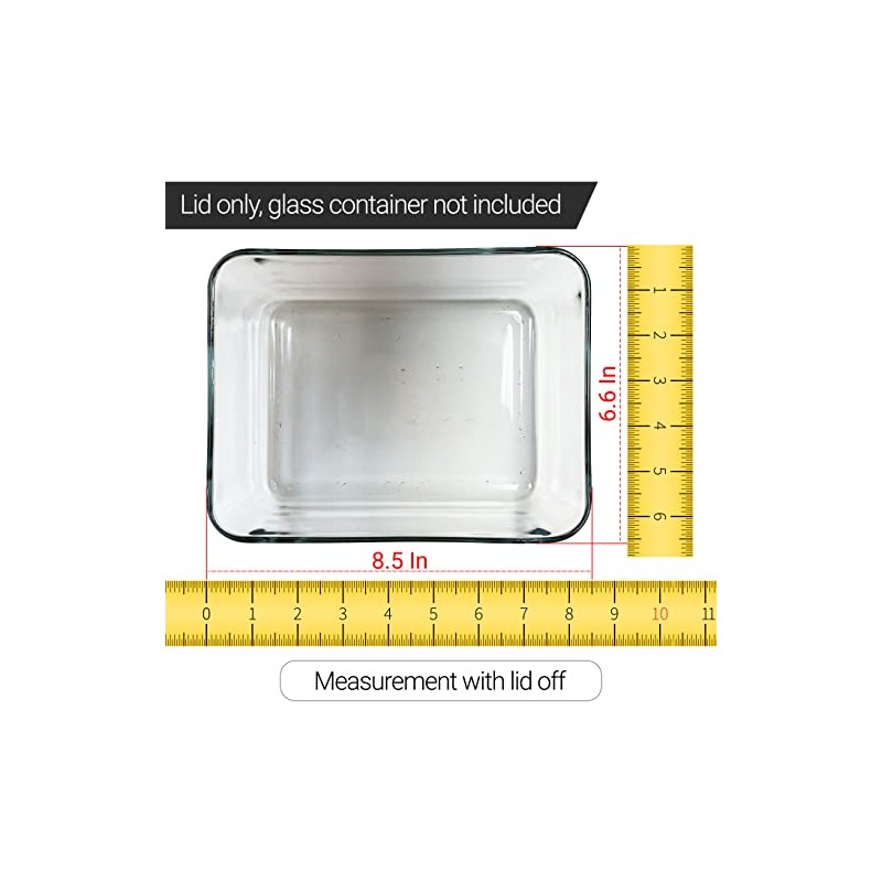 Replacement Lid for Pyrex Plastic Red Cover 11 Cup Bowl