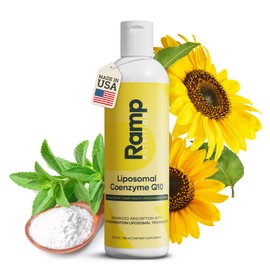 Ramp Nutrition Liposomal CoQ10 Liquid – High Absorption Coenzyme Q10 for Heart, Energy, and Cellular Support – 30 Servings