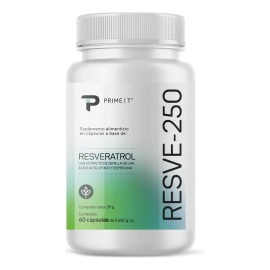 Resveratrol potente antioxidante antiinflamatorio, natural Polygonum Cuspidatum Alto En Polifenoles No Sinttico. Resve-250 Primetech 60 Cps con...    