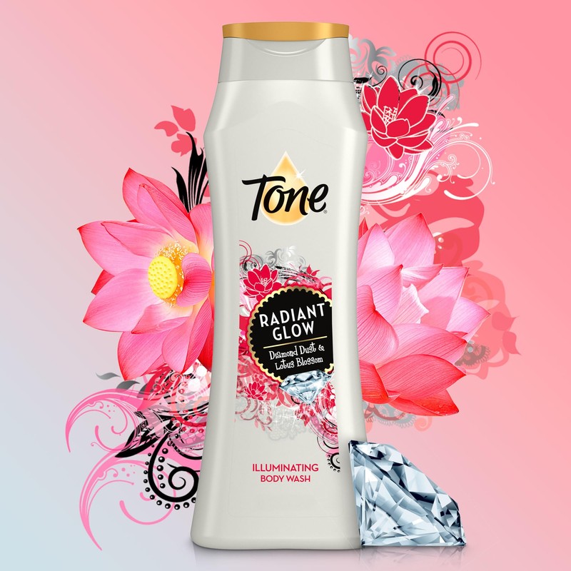 Tone Body Wash, Radiant Glow, 16 fl oz (Pack of