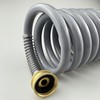 Darnassus Garden Hose, Green PU Curly Water Hose with Brass
