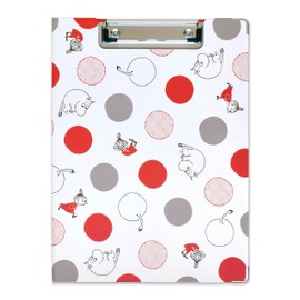 Moomin Clipboard Circle White/Gray【ST-ZM0164】