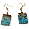 Elaine Coyne Wearable Art Verdigris Patina Solid Brass Dragonfly on