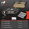 A-Premium Rear Ceramic Disc Brake Pads Set Compatible with Jeep