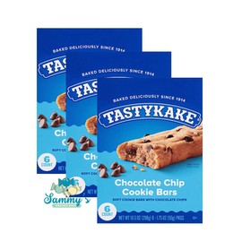 Tastykake Chocolate Chip Cookie Bars 3 Boxes