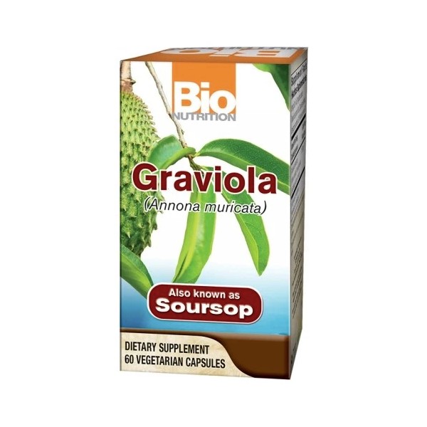Graviola 1500 mg 60 Veg Caps By Bio Nutrition Inc