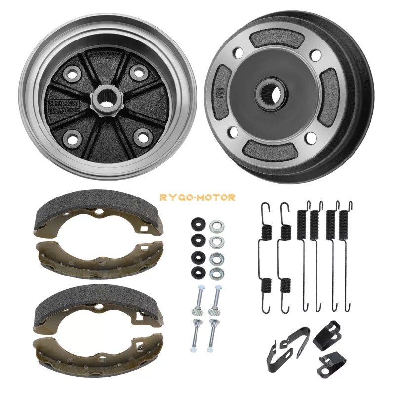 M MATI Rear Brake Drums & Brake Shoes For Kawasaki