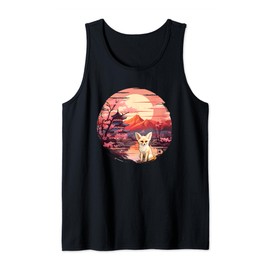 Japanese Sunset Fennec Fox Tank Top