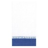 Caspari Entertaining Linen Paper Guest Towels, Marine Blue, Pack of