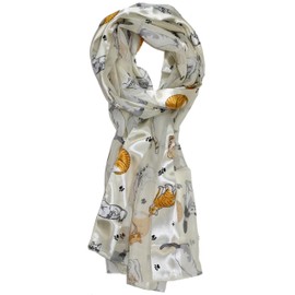 Ted & Jack - Bufanda de gato con tacto de seda felina, Trouble Navy, Talla única