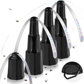 Fly Fans for Tables, Bug Fans with Holographic Blades, Battery Operated Fly Repellent Fan, Keep Flies Away from Picnic, BBQ, Restaurant, Party, Indoor and Outdoor, 4 Pack