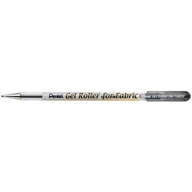 Gel Roller for Fabric, Bold 1.0 mm Tip, Permanent, Black Ink, 1 Pack (BN15BPA)